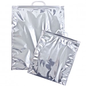 Hot Cold Thermal Bag With Plastic Handle For Grocery Bbq Packaging